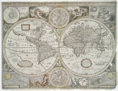 Nouvelle et précise carte du monde, 1676 - John Speed